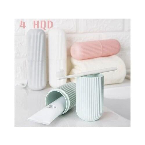 Simple Portable Toothbrush Cup Storage Toothbrush Box Daily Necessities Travel Wash Cup Wash Box Couple Wash Cup