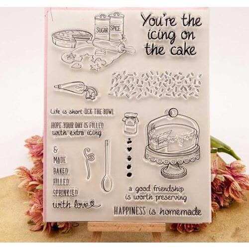 Icing Cake Transparent Clear Silicone Stamp/Seal for DIY Scrapbooking/Photo Album Card Making Stamps New 2018