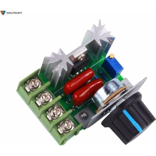 2000W AC 50-220V High Power Motor Speed Regulator Brushless Electronic Voltage Regulator Thyristor Dimmer Thermoregulation