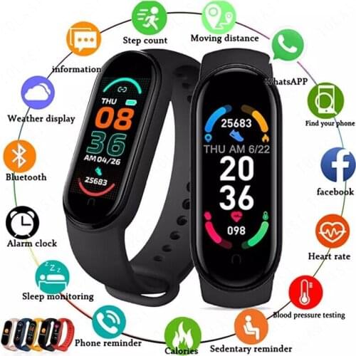Smart Band M6 Smart Watch Men Women Heart Rate Monitor Blood Pressure Fitness Tracker Smartwatch Smartband Clock For Xiaomi iOS