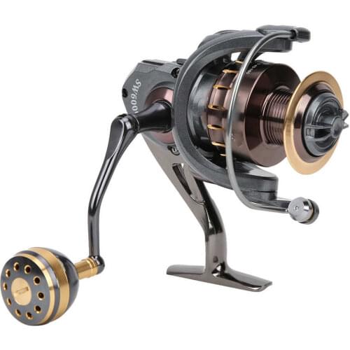 Spinning Fishing Reel SW2000-7000 Series Sea Rock Fishing Reel High Strength Easy Casting Long Shot Metal Spinning Wheel