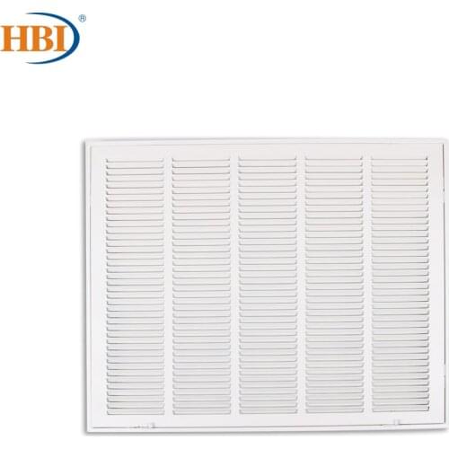 HBI W25" x H20" Steel Air Vent Filter Return Air Grille Vent Cover White Powder Coating with Frame Ceiling and Sidewall Cover