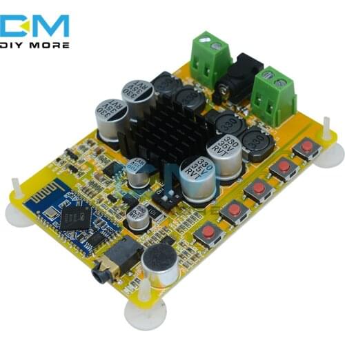 TDA7492 Assemble Bluetooth V4.0 4.0 Receiver CSR8635 Stereo Power Amplifier Board 50W+50W 50W Microphone AUX Interface Module