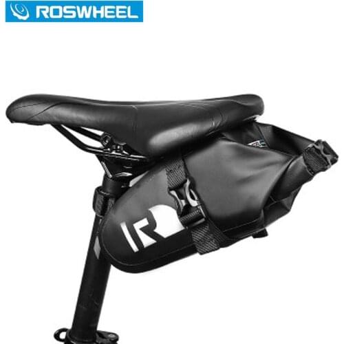 ROSWHEEL Waterproof Bike Saddle Bag High End Rainproof PVC MTB Bike Rear Bags Cycling Rear Seat Tail Bag Bicycle Bag 131363