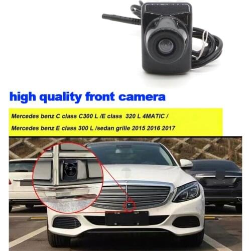 High Quality Car Front View Parking Logo Camera for Mercedes ben C class W205 C300L E class E320L E300 2015 2016 Waterproof CCD