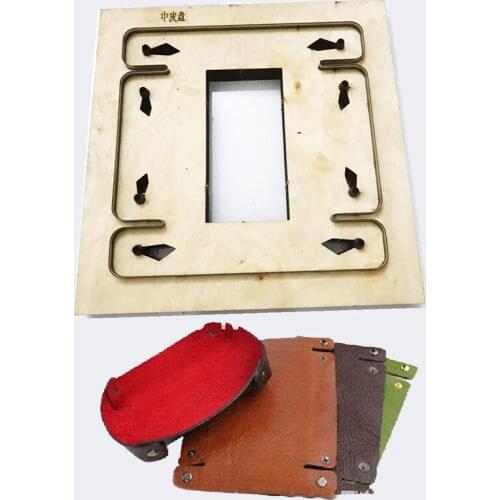 Japan Steel Blade Wooden dies DIY leather craft tray Leather plate die cut knife mould Sewing Accessories 3 sizes for choose