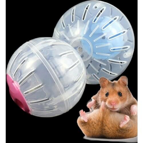 1pc 10cm Home Pet Funny Running Ball Plastic Grounder Jogging Hamster Pet Small Exercise Toy 3 colors