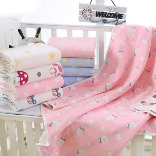 Animal Style baby blankets air conditioning blanket Muslin Cotton Blanket Swaddleing Infant Cotton Bedding Baby Sheet