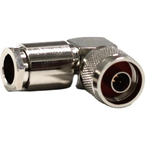 1pc N type male Plug right angle RF Coaxial Connector Clamp For RG8 RG213 LMR400 cable straight nickel NEW Wholesale
