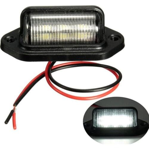 1PC 6LED License Number Plate Tag Interior Step Light For Boat RV Trailer Caravan