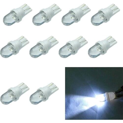10Pcs 12V 5W 194 6500K 158 168 Car Auto Interior Light Ceiling Reading Lamp