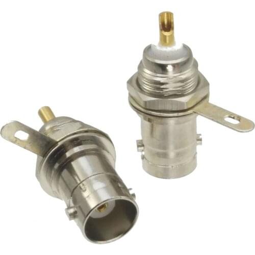 10pcs Connector BNC female jack bulkhead solder panel mount straight