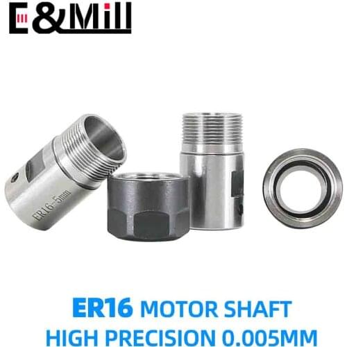 1x High Precision C20 ER16 DIY Motor Shaft Tool Holder ER Tool Rod 5~16mm For ER Tool Holder Collet Nut Wrench Engraving Machine