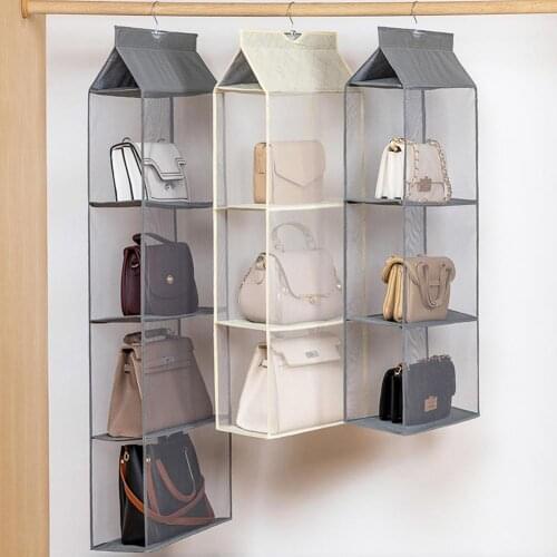 2/3/4-Layer Dust-proof Wardrobe Storage Bags Foldable Hanging Holder Organizer