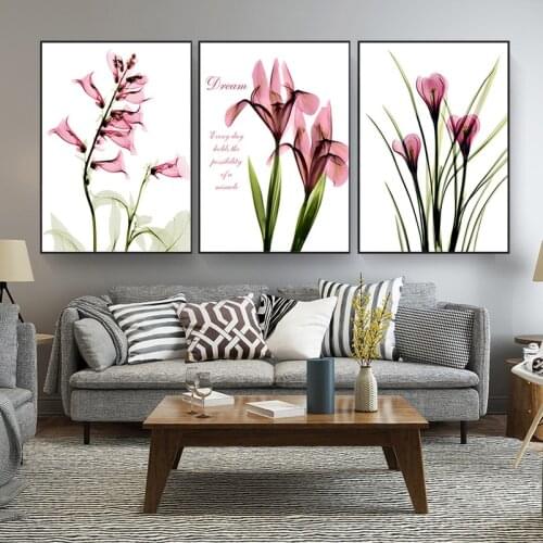 Abstract Oil Painting Flowers Poster Nordic Wall Pictures for Living Room Decoration Maison Daffodil Canvas Painting Cuadros