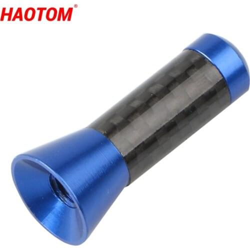 Car Roof Antenna Enhanced Signal 1.4" Carbon Fiber Screw Metal 3.5cm Short Stubby Mast Car Radio Aerial Antenna Accessories