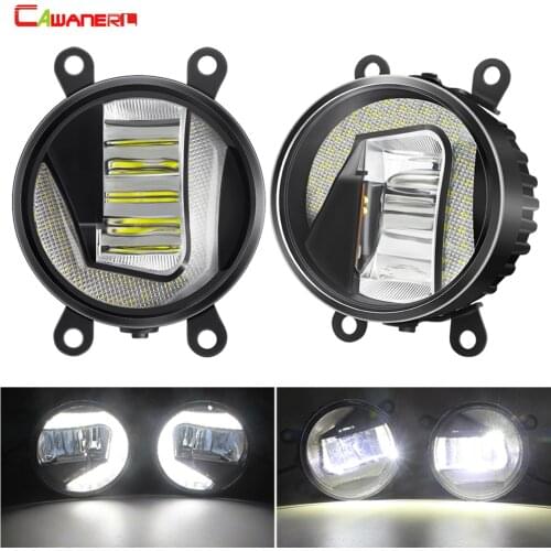 2in1 Fog Light Assembly Car LED Fog Driving Lamp 12V For Ford Focus Fusion Fiesta Explorer Edge EcoSport Ranger C-Max Transit