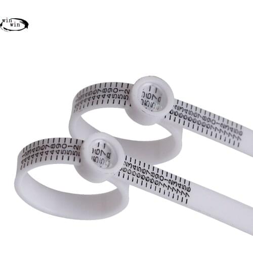 Berbem 10pcs EUR Finger Measure Gauge Men Sizes Jewelry Accessory Measurer European soft ruler ring size measure tool