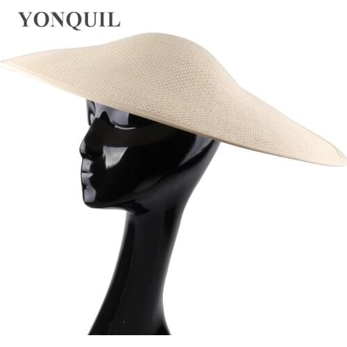 Large 45CM Irregular Shaped Fascinator Base Hats Party Headwear Cocktail Fascinator Hair Accessories DIY Wedding Headpiece Craft