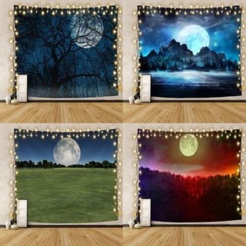 Household Goods Forest Moon Hanging Cloth House Macrame Wall Decoration Mandala Tapestry Wall Home Decorative Cushion Covers