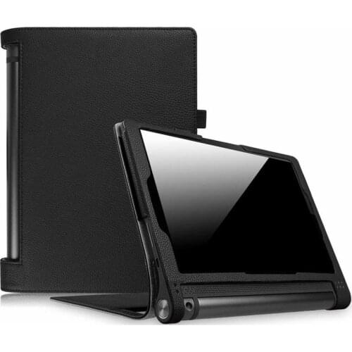 Funda For Lenovo YOGA Tab 3 10.1 Case Foldable Stand litchi Leather Cover For Lenovo YOGA Tab 3 10.1 YT-X50F Tablet Cases Glass