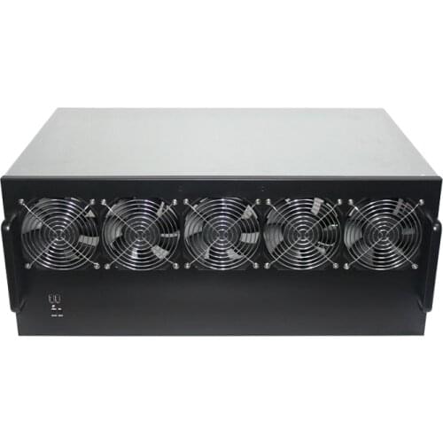 ETH Miner Case Server Frame For TB250-BTC PRO Motherboard 12 to 13 GPU Rack Computer Chassis 6U Dual Power Bit