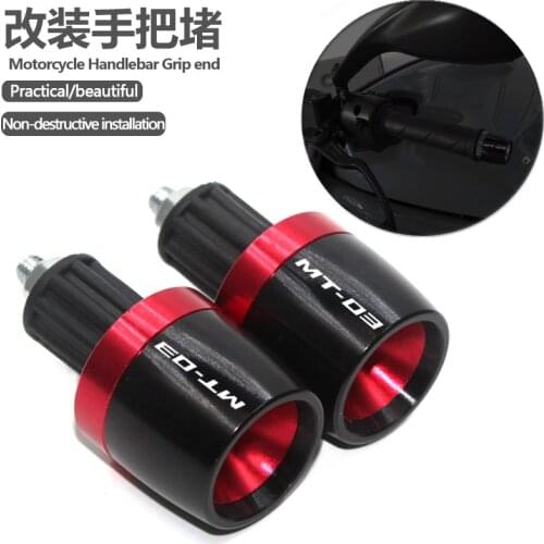 For YAMAHA MT-03 MT03 MT 03 Motorcycle Accessories 7/8"22mm Handlebar Grips Ends Counterweight Handle Bar Cap Cover Plug Slider