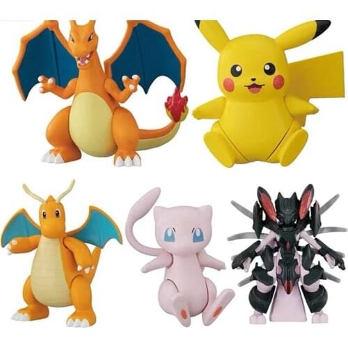 TAKARA TOMY Pokemon Action Figure Gacha Pokemon Theater Version of Mewtwos Counterattack Pikachu Mew Model Toy