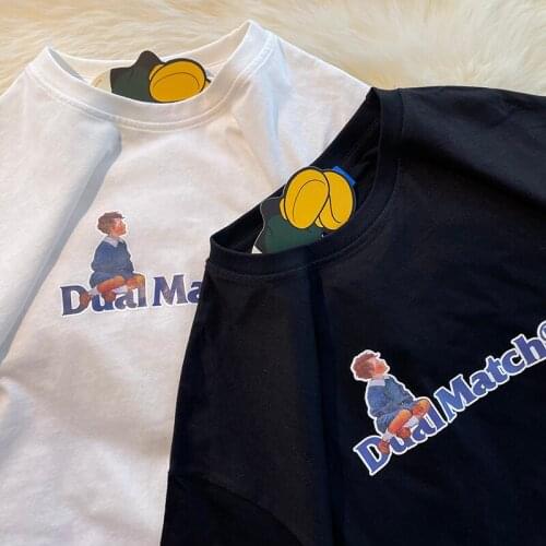 100% Cotton Oversized T-Shirt Women Y2k Tops Tees Short Sleeve Letter Hip Hop Streetwear Harajuku Goth Kawaii Female Clothing