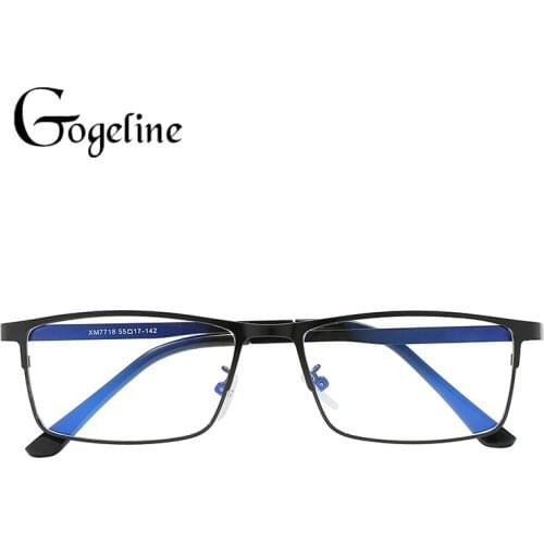 Gogeline Anti-blue light Glasses for women men New Business UV400 Eyeglasses Optician Metal Frame