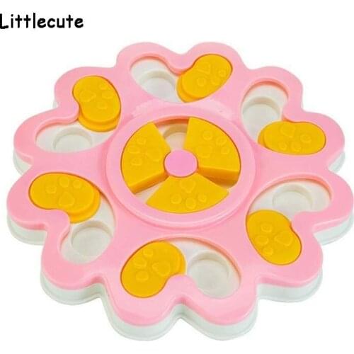 Dog Puzzle Toys Increase IQ Interactive Flower Slow Dispensing Feeding Pet Dog Training Games Feeder For Small Medium Dog Puppy