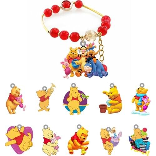 Disney Classic Animation Bracelet Lucky Lady Resin Bracelet Bracelet Handmade Jewelry Accessories Beaded Bracelet Set Red Beaded