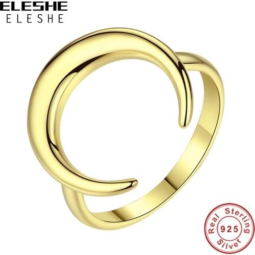 2019 New 100% 925 Sterling Silver Gold Moon Bullfighter Finger Rings Wedding Magical Rings for Women Jewelry Gift