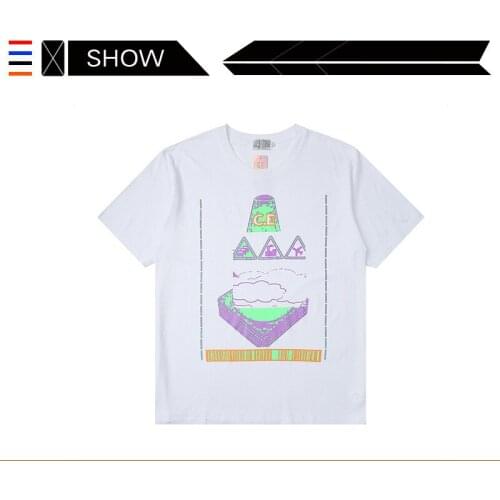 Chao brand CAV EPMT direct spray short sleeve T-shirt CE C.E wash T-shirt fashion short sleeve mens and womens fashion