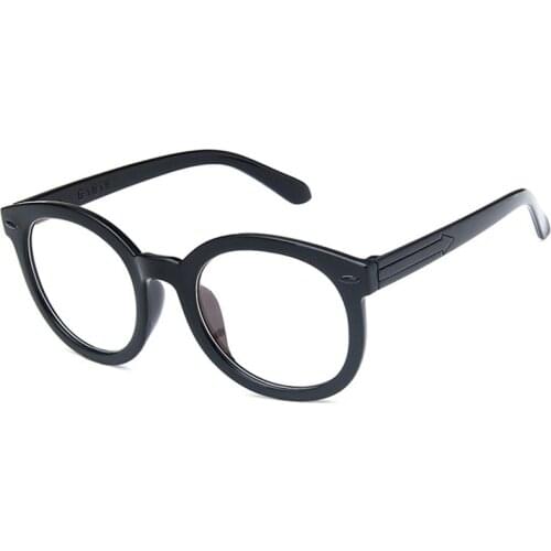 YGXLWF Black frame glasses thick frame flat glasses male anti-blue light anti-radiation female big face glasses