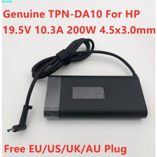 Original 19.5V 10.3A 200W 4.5*3.0mm AC Adapter Laptop Charger For HP TPN-LA10 TPN-LA20 L73385 L75881-001 L74881-001 PA-1201-08HT