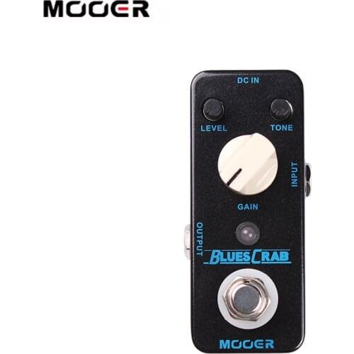 MOOER BLUES CRAB Guitar Pedal Blues Overdrive Guitar Effect Pedal True Bypass Full Metal Shell Guitar Parts & Acccessories