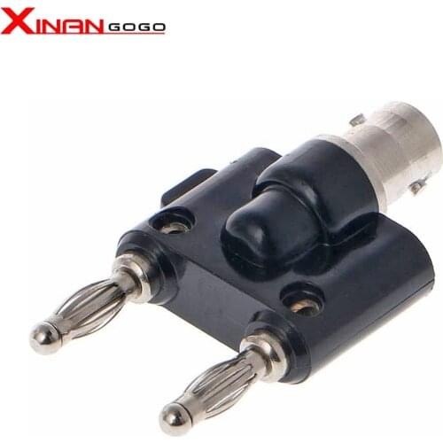 RF Coaxial Connector Video Connector BNC Female to Dual Head - K Banana Plug One Point 2