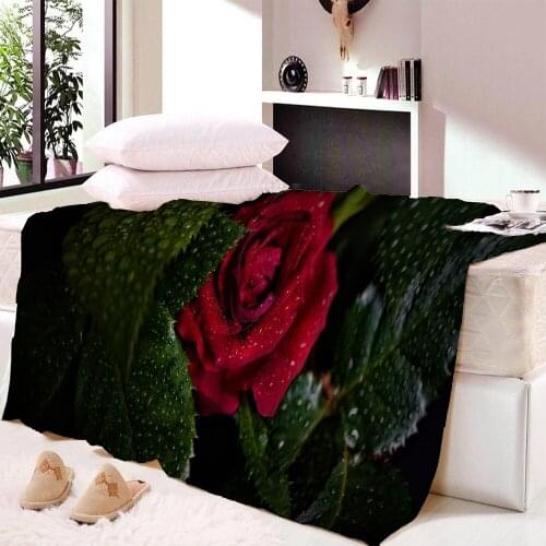 Rose Soft Blankets Collage of Red Roses Isolated on White Background Romantic Artwork Stylish Blanket Provides Comfort