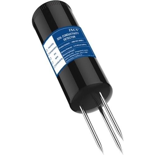 Garden Plant EC Conductivity Meter Lithium Battery Powered Soil Salinity Sensor