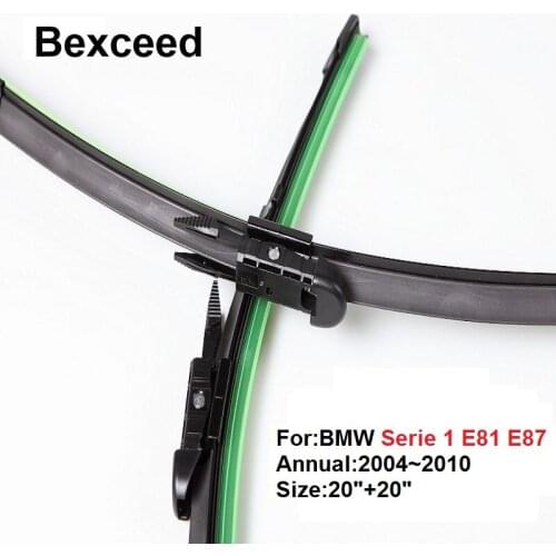 Wiper Blade for BMW Serie 1 E81 E87 Bexceed of Car Windshield Windscreen 20"+20" Rear 12" 2004 2005 2006 2007 2008 2009 2010