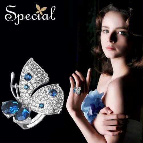 The SPECIAL New Fashion omantic butterfly ring female finger ring finger decoration temperament can be adjusted,JZ150509