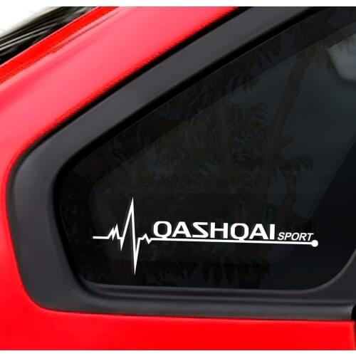 2PCS Reflective PVC Funny Car Stickers For Nissan Qashqai J10 Vinyl Decoration Decal Auto Window Trim Waterproof Car Accessories