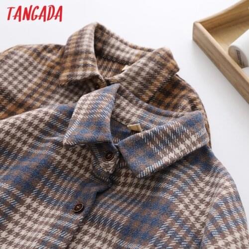 Tangada Women's Plaid Shirts