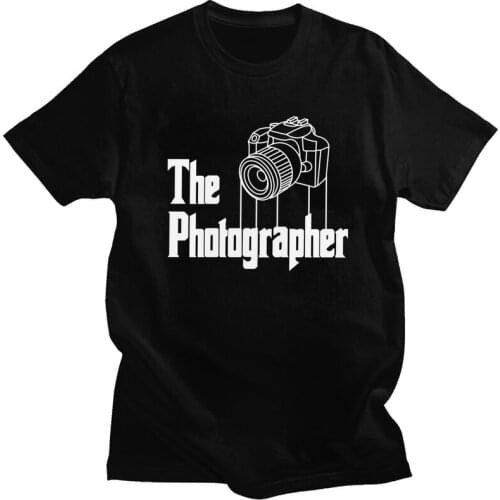 Funny Photographer T Shirt Men Short Sleeve Digital Camera Photography T-shirt Casual Tee Tops Cotton Regular Fit Tshirts Gift