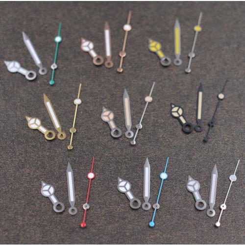 Green luminous hands watch hands fit NH35 NH36 ETA 2836 2824 Miyota 8205 8215 821A Mingzhu DG 2813 3804 movement