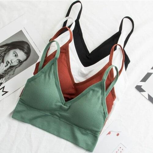 In2it Women Sexy Crop Tops Bra Tube Top Female Streetwear Sleeveless Seamless Sports Bra Crop Top Tee Bandeau Top Basic Tank