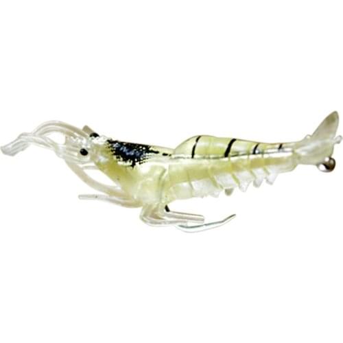 10pcs/lot 4cm Fishing Soft Shrimp Lure Pesca Lure Close Carp Jig Sabiki Fishing Lures Fishing Lure For pesca Fishing Accessories