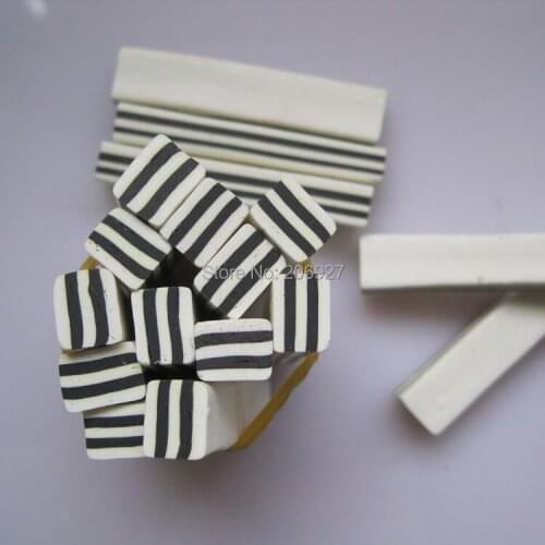 2pcs N-31 10mm Cute Big Sqaure Cane Fancy Nail Art Polymer Clay Cane Nail Art Decoration