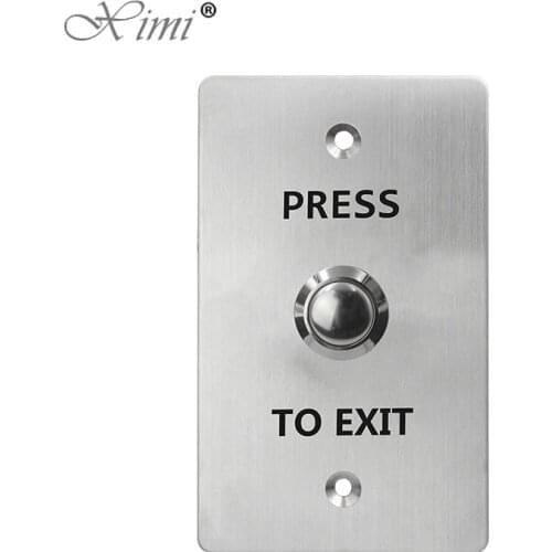 304 Stainless Steel Push Exit Button Access Control Door Exit Button Switch Door Release Push Button